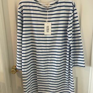 Marea Mariner Striped Blue and White Dress